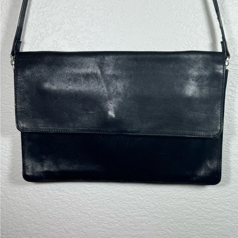 Elegant Black Leather Women's Bag
